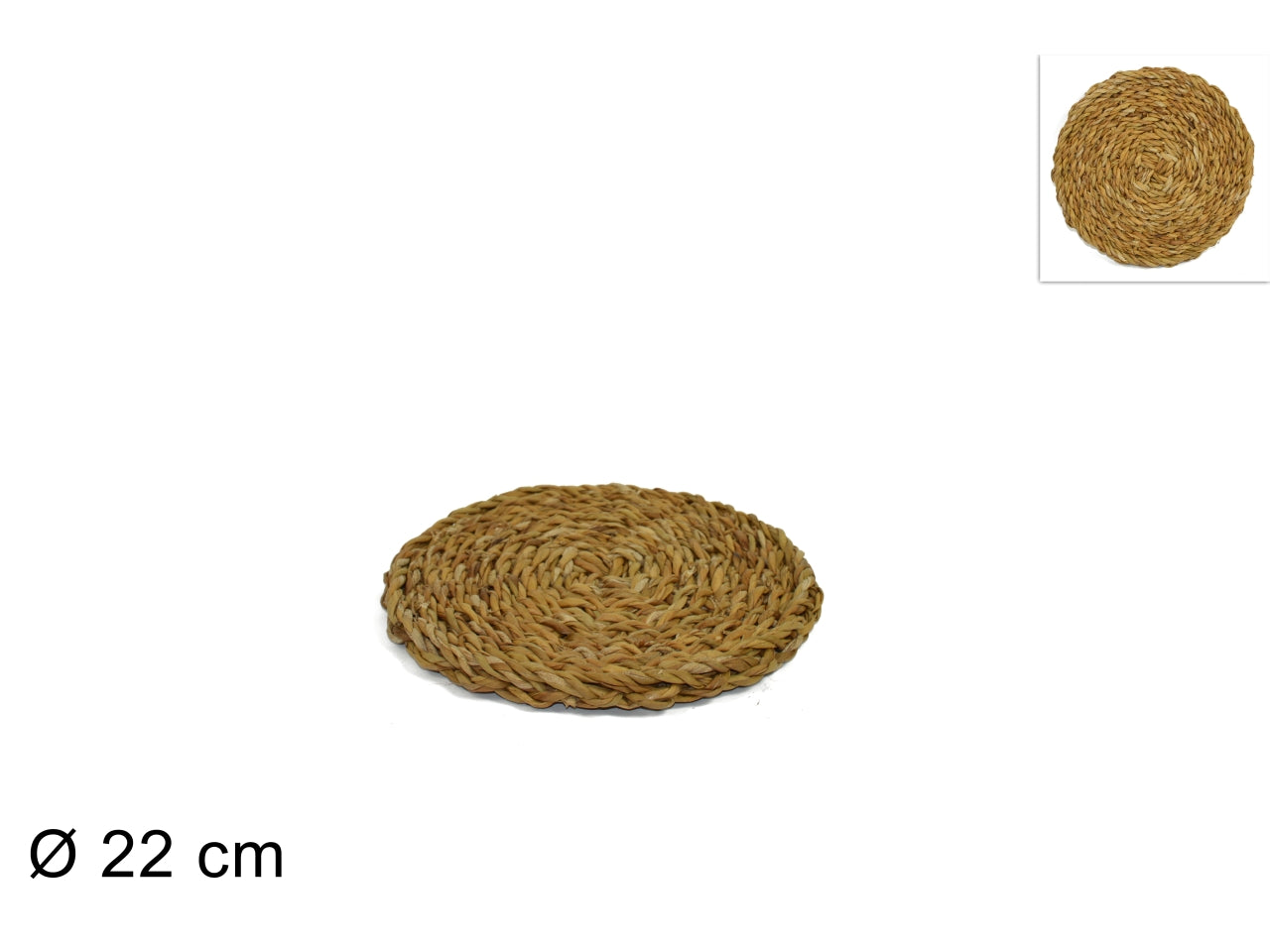Sottopentola in vimini 22cm