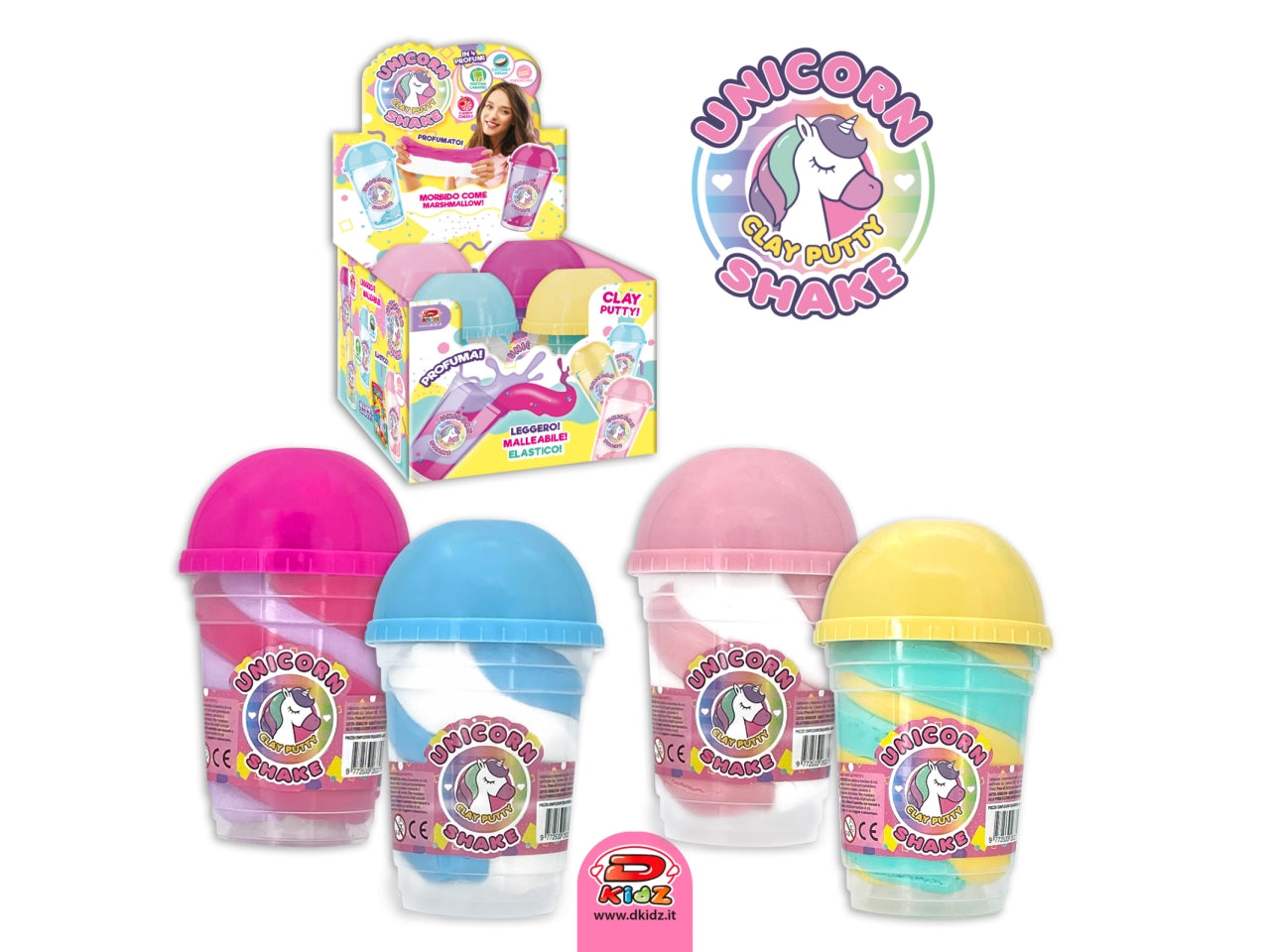 Unicorn shake clay putty