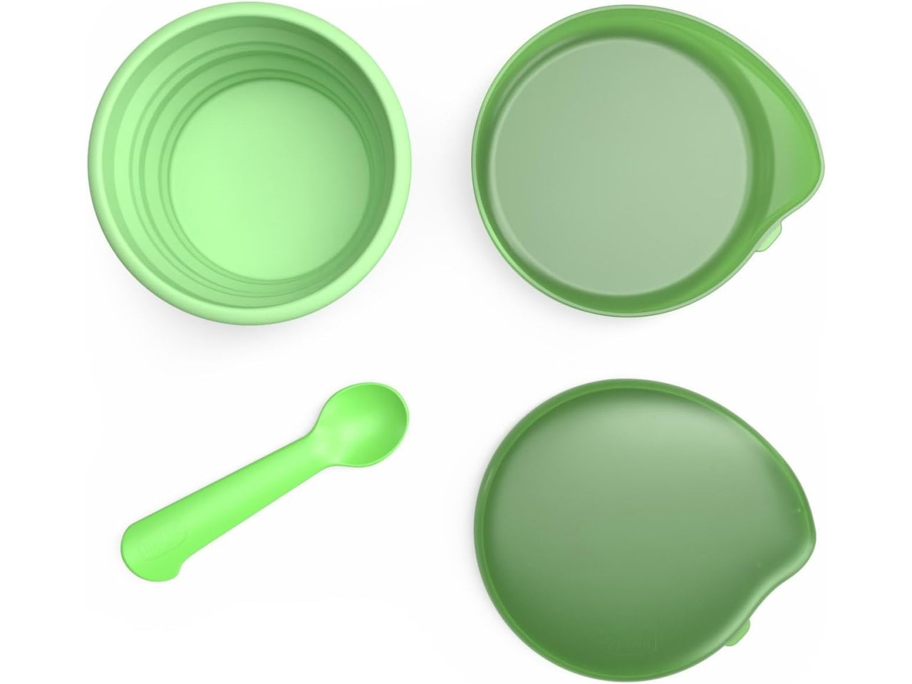 Piattino collassabile in silicone con case