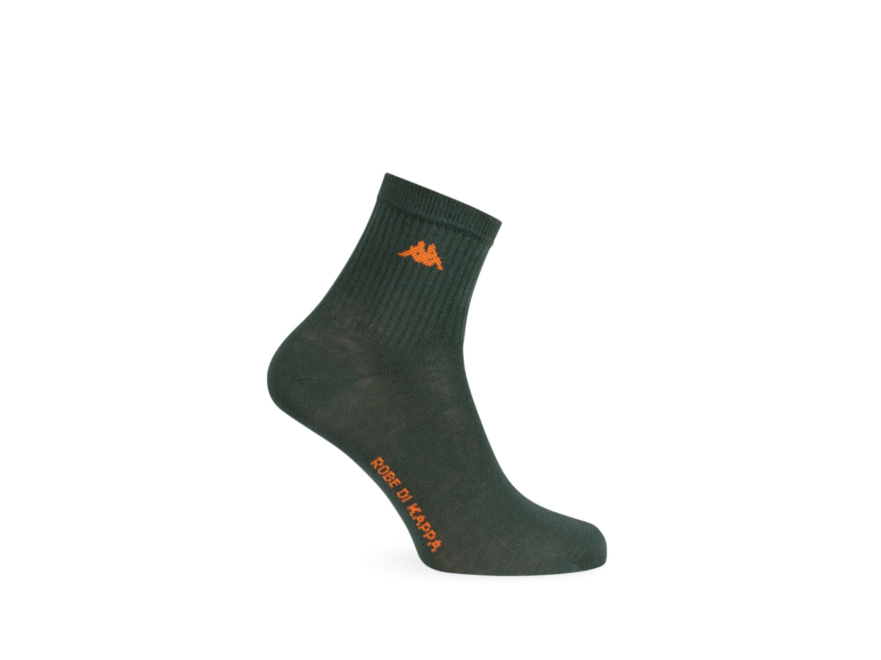 Minicalza uomo cotone di colore verde e arancione taglia  39/42