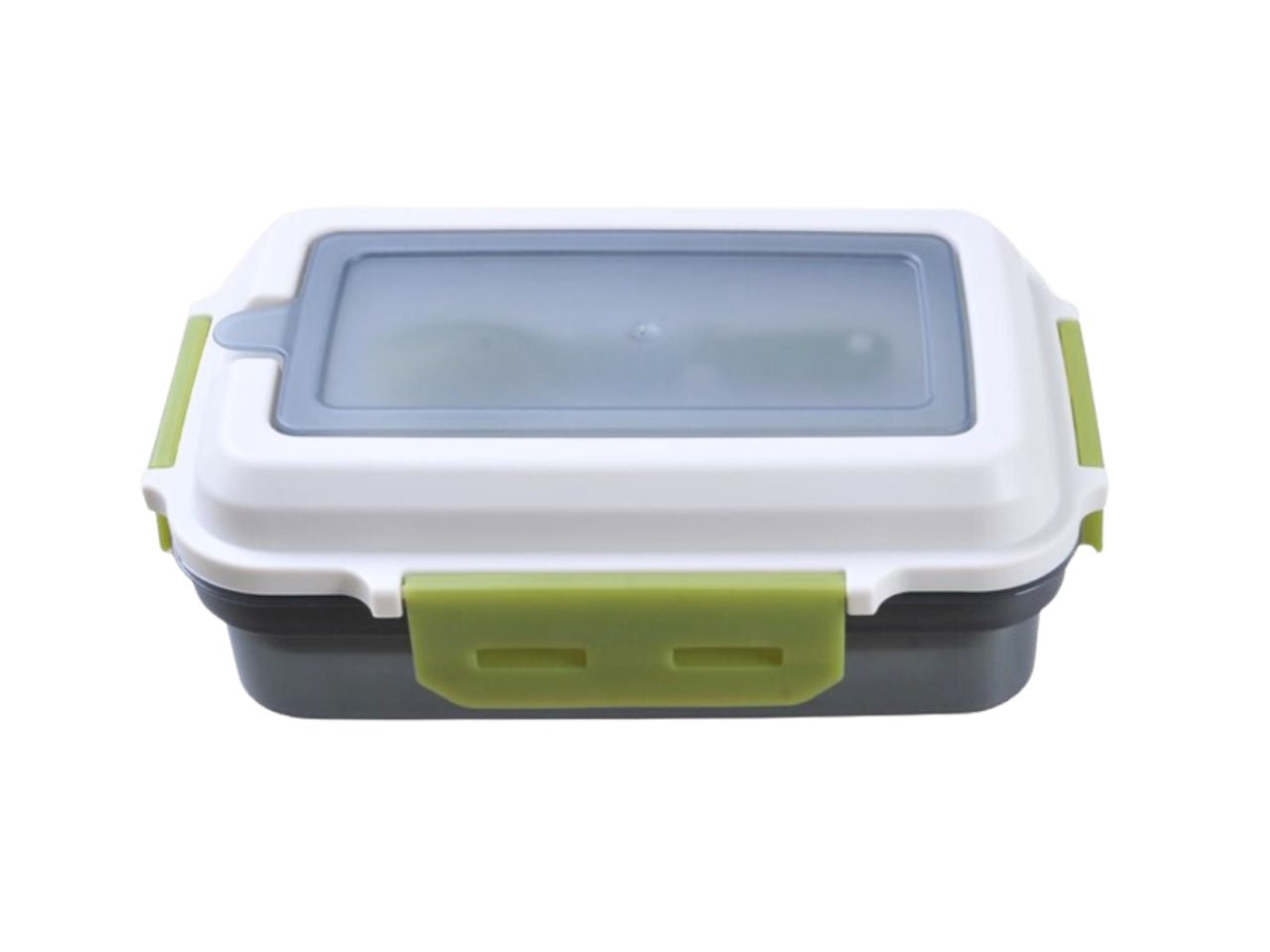 Linea cucina portapranzo superlock rettangolare con posate 1200ml grigio fumÃ¨