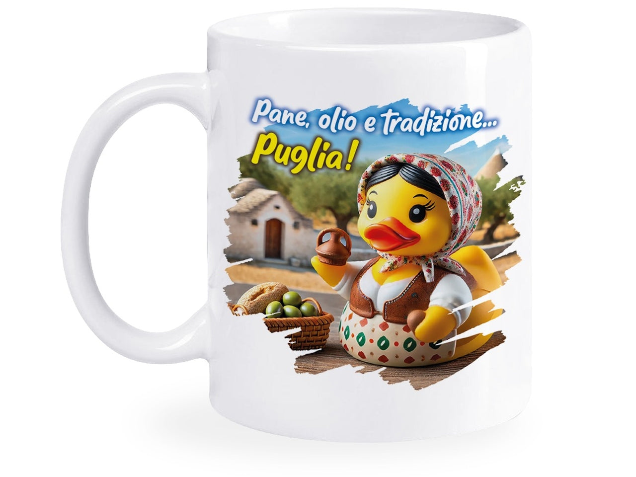 Tazza con contadina
