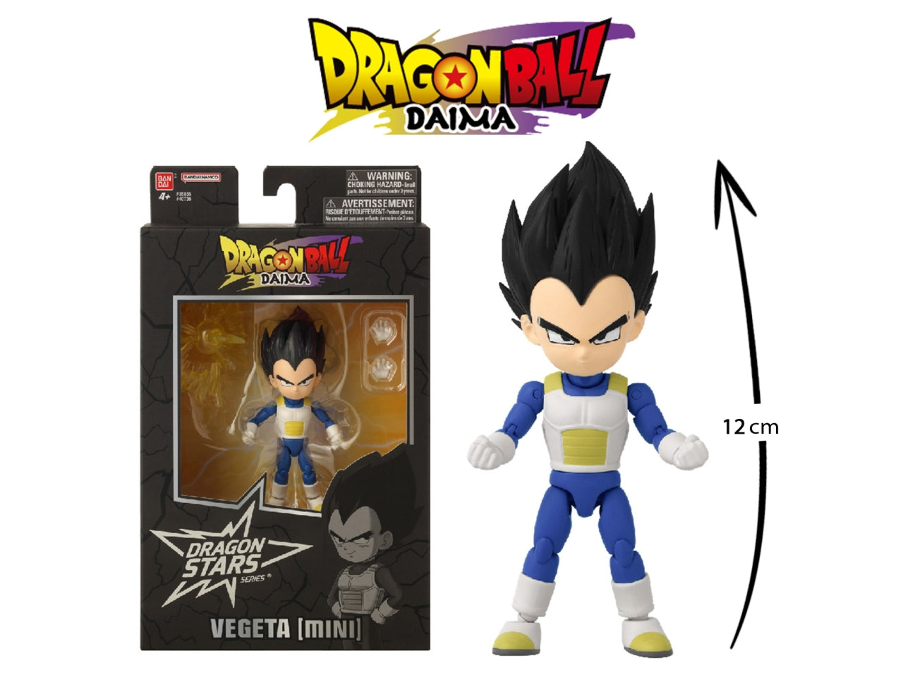 Drgon ball - personaggio dragon stars - vegeta mini (daima ver.)