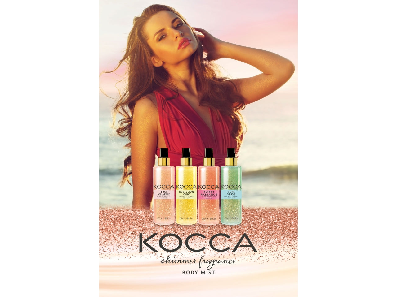 Kocca body mist rebellion chic H2o glitter 250ml