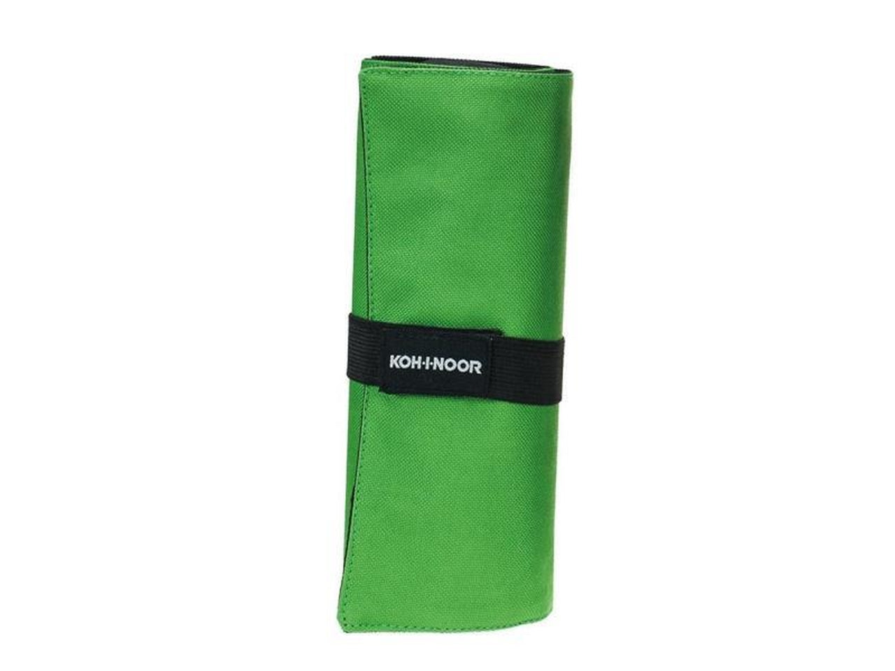 Astuccio arrotolabile vuoto con 24 scomparti verde