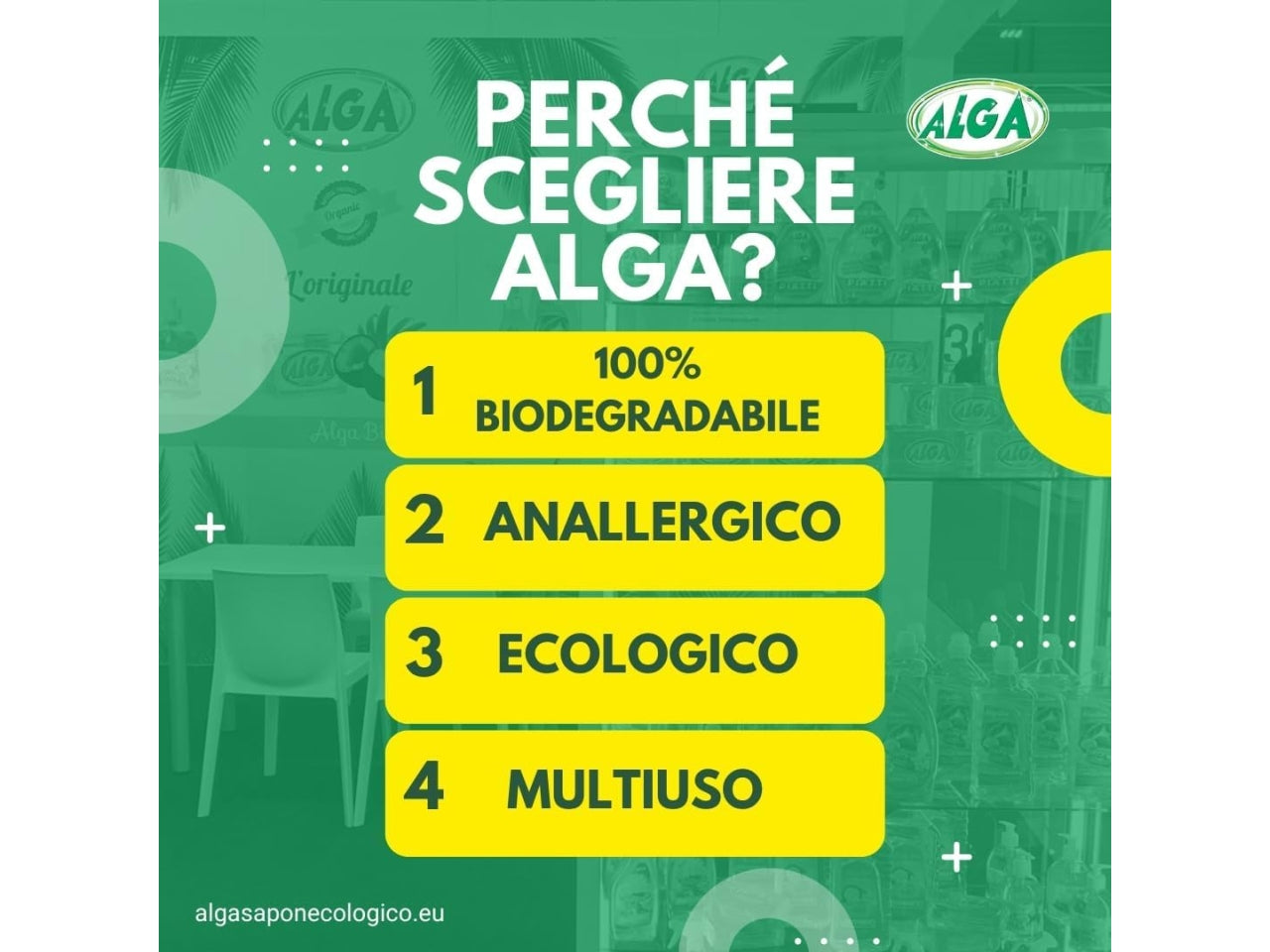 Alga sapone ecologico per bucato 400gr $