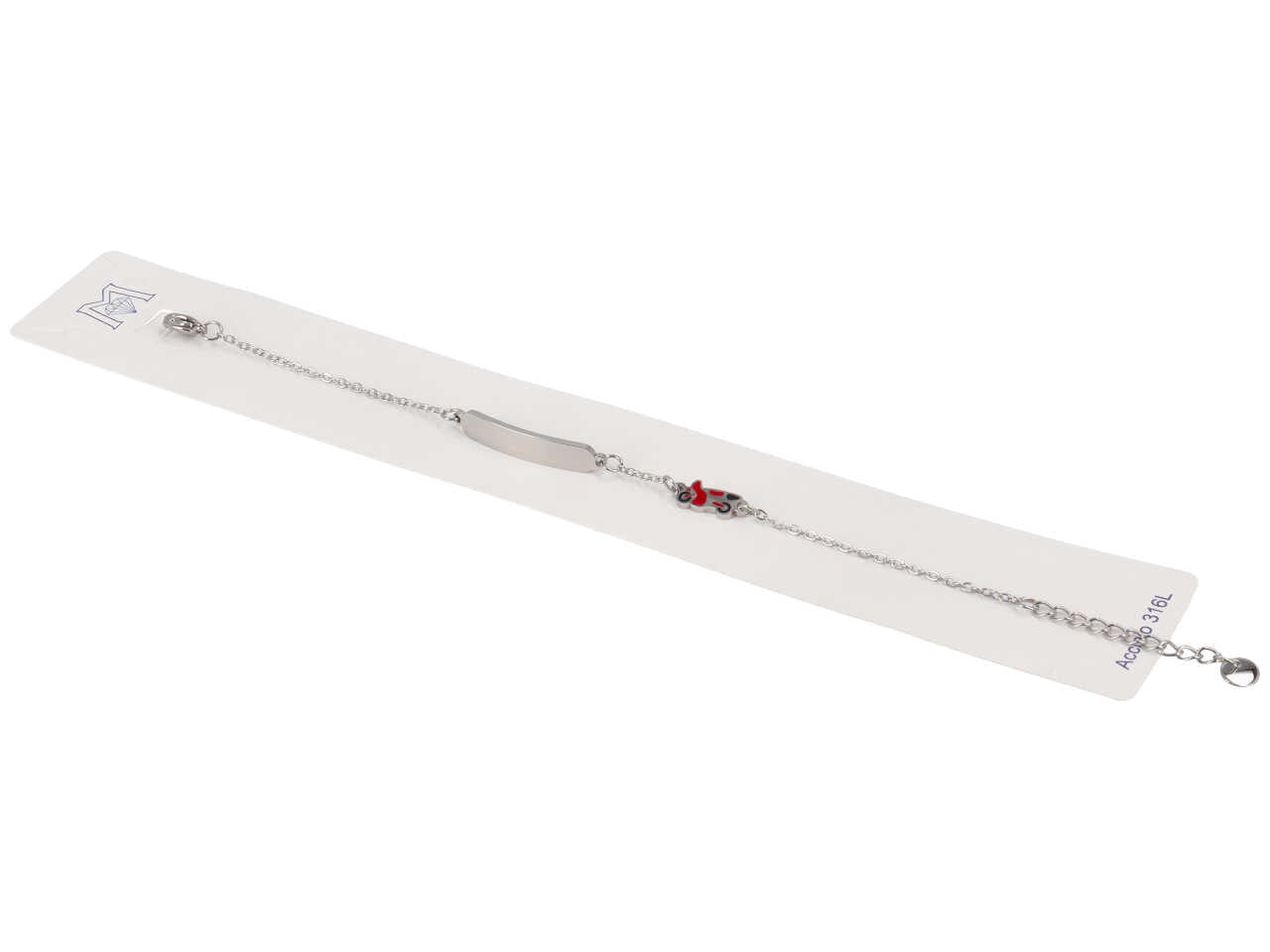 Bracciale acciaio piastra e motocicletta