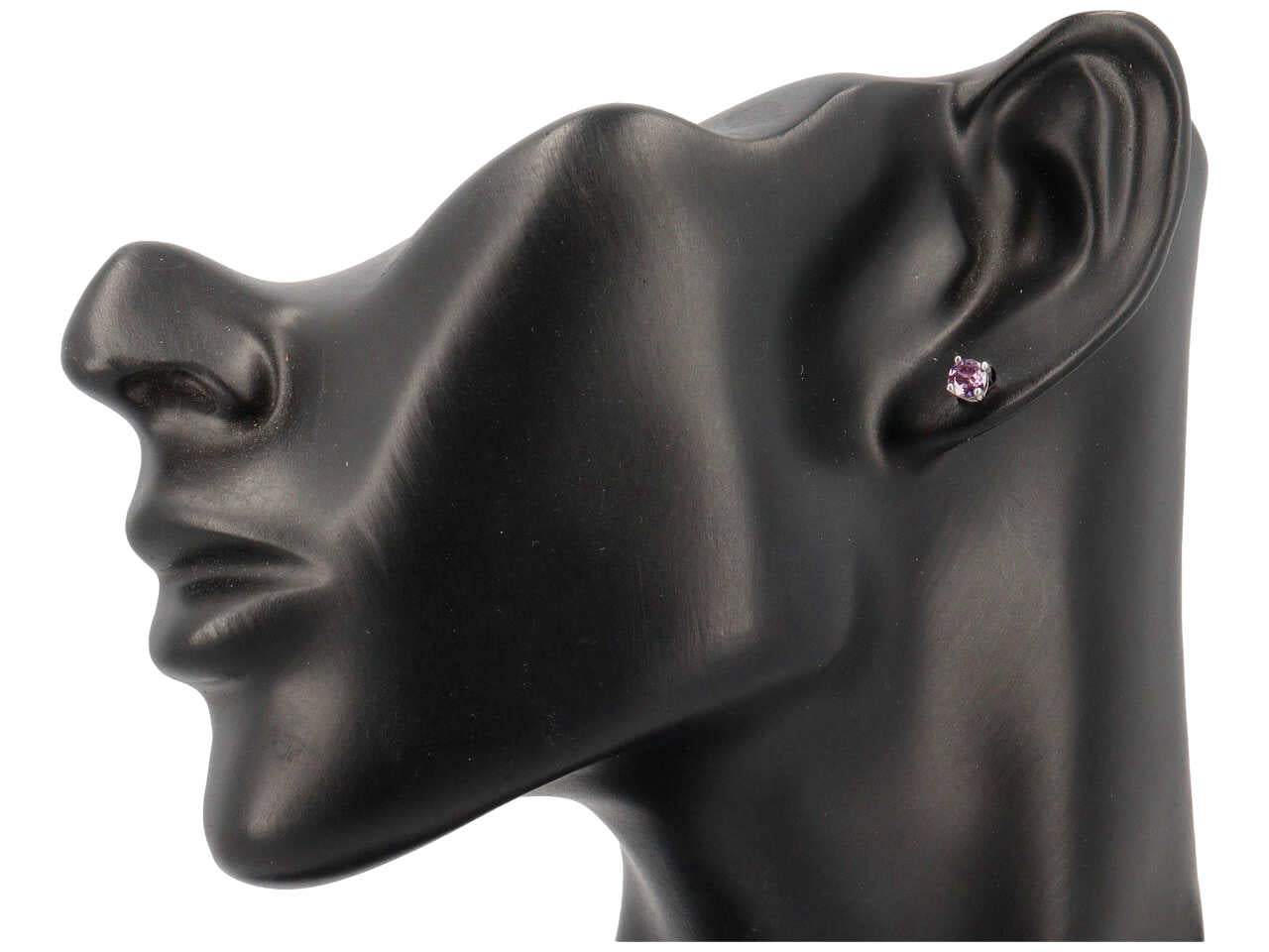 Orecchini punto luce 4,5mm 4 punte violet