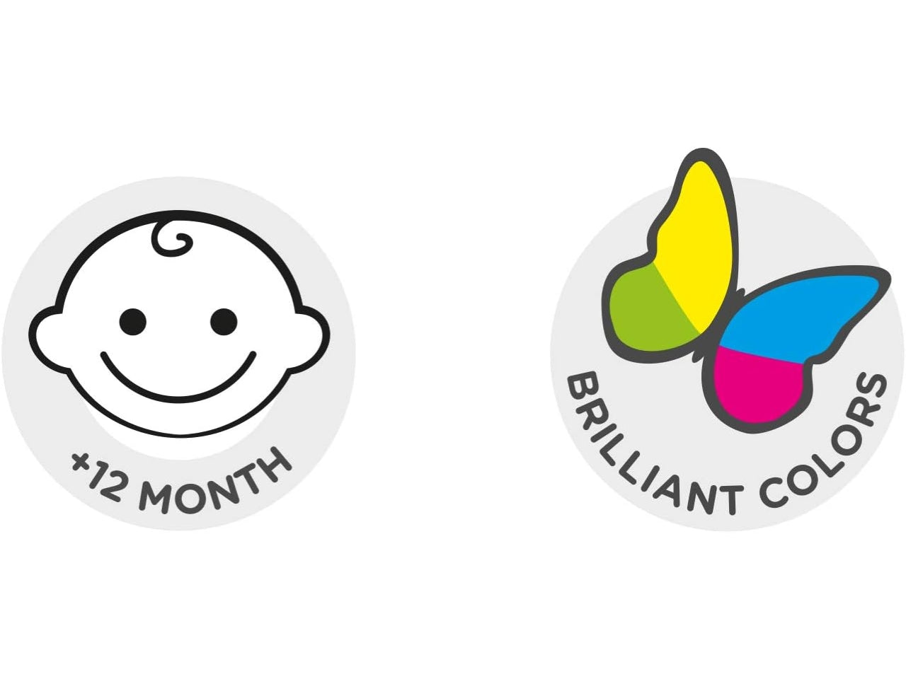 Carioca 6 pastelloni baby teddy per bambini da 1+ anni