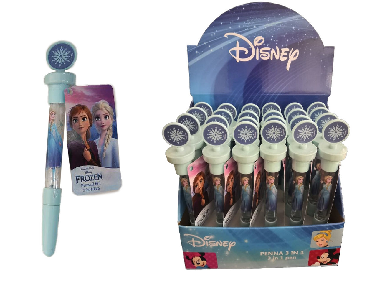 Frozen penna con bolle di sapone