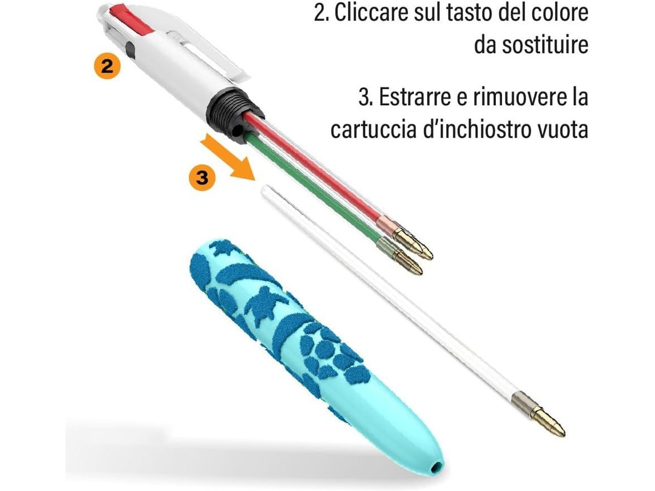Bic penna 4 colori velvet scatola da 12 pezzi