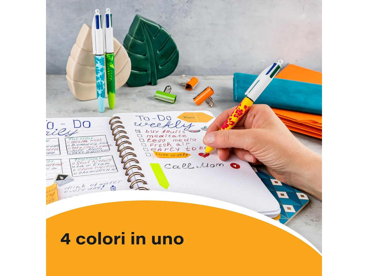 Bic penna 4 colori velvet scatola da 12 pezzi