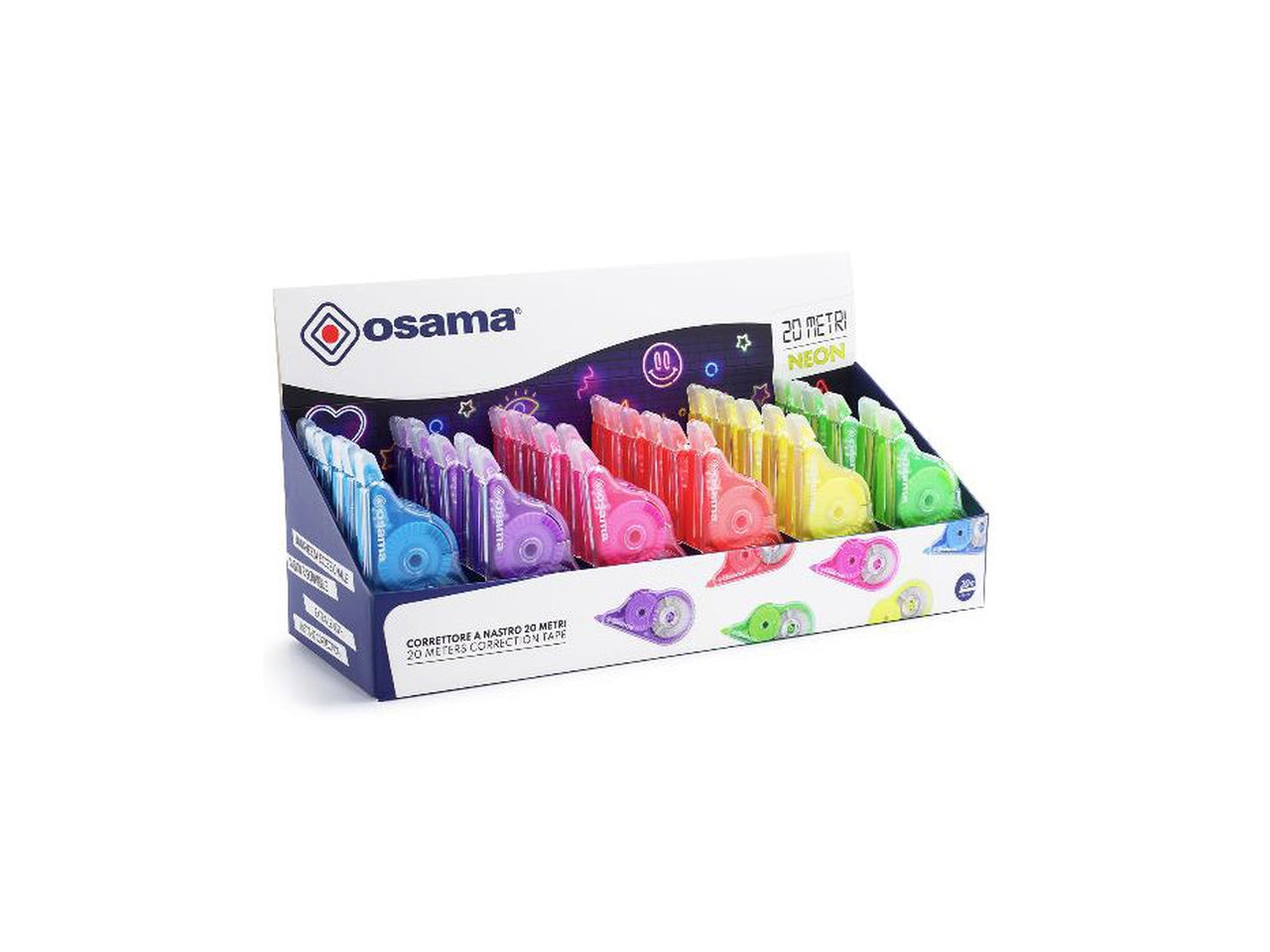 Correttore a nastro 20mt neon