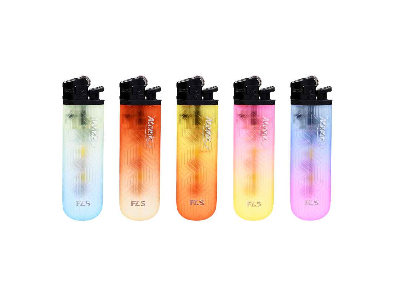 Accendino atomico Ruota Floreale Softflame Monouso FLS by Flint 2 Toni Trasparente confezione da 25 accendini