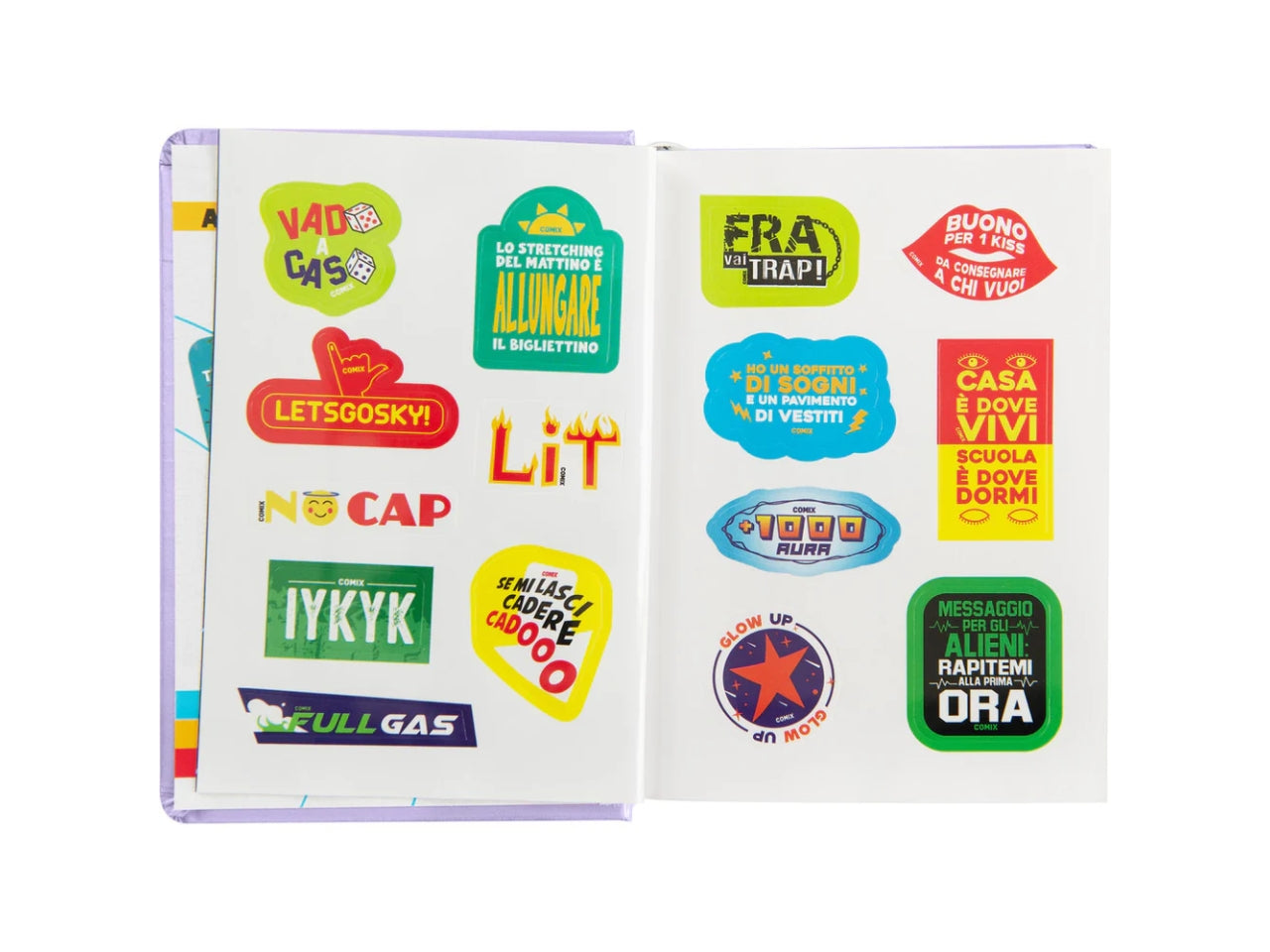Agenda comix mini 2025/26 16 mesi lilla