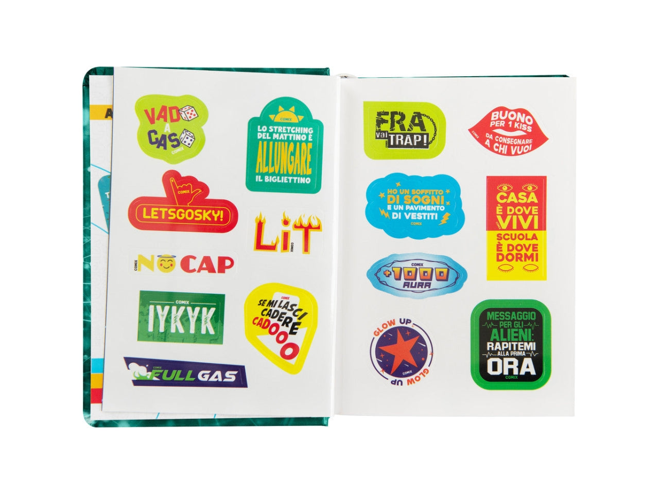 Agenda comix mini2025/26 16 mesi electric green