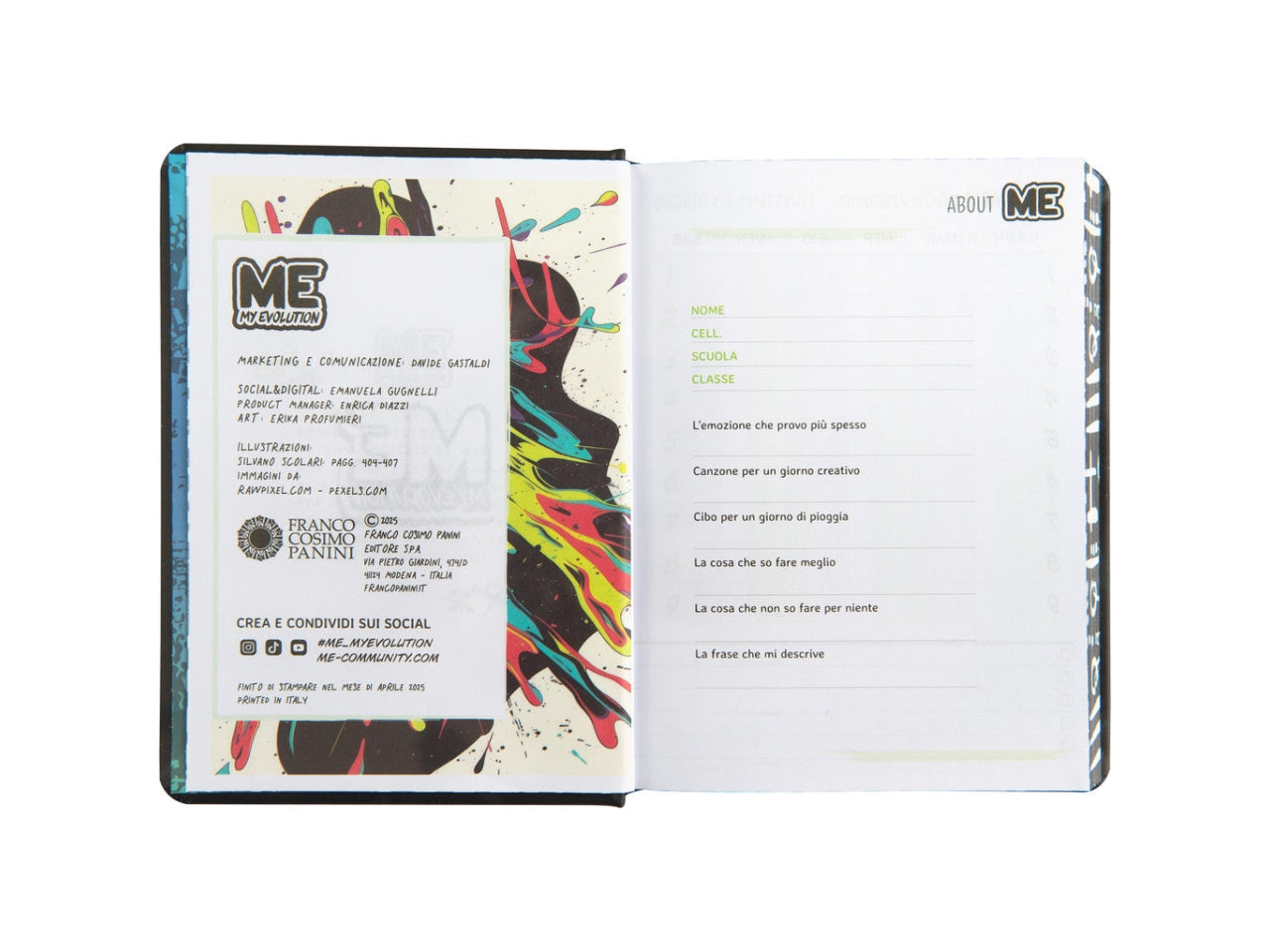 Agenda me classic 2025/26 16 mesi hashtag