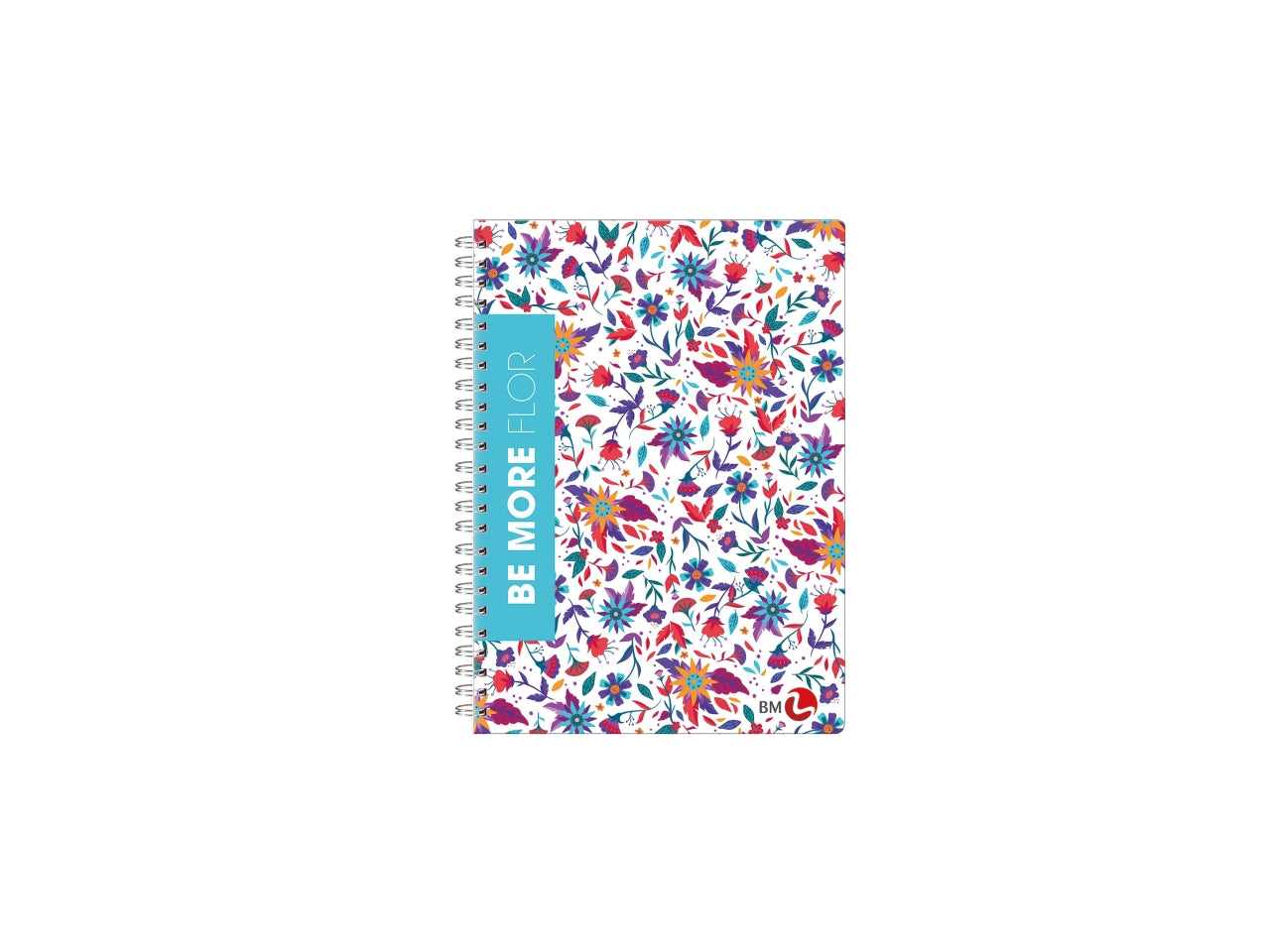 Quaderno spiralato flor A5 15x21cm 60 fogli rigatura 5mm