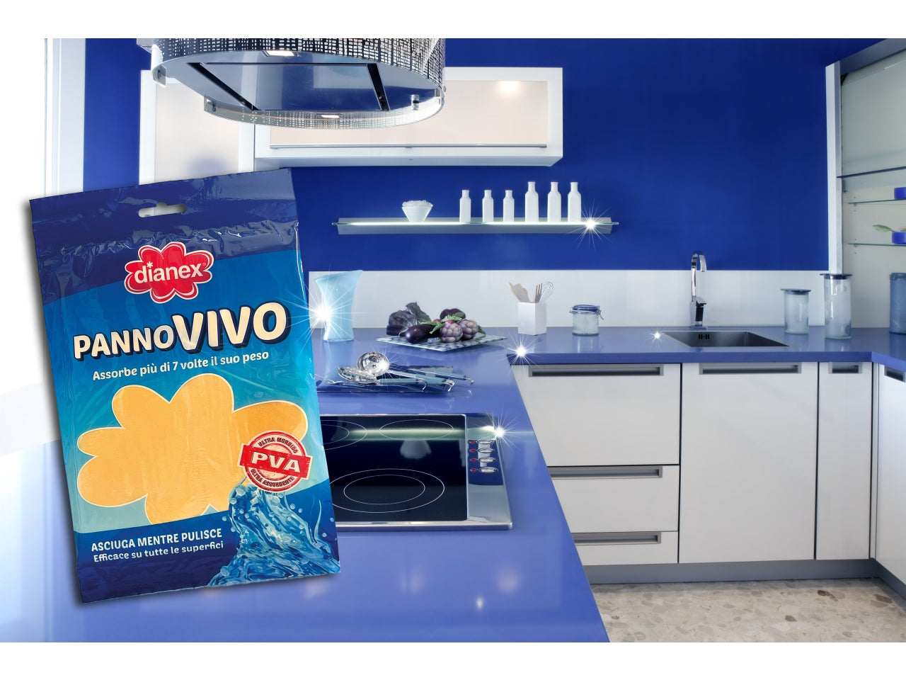 Dianex panno vivo in pva ultra assorbente per tutte le superfici