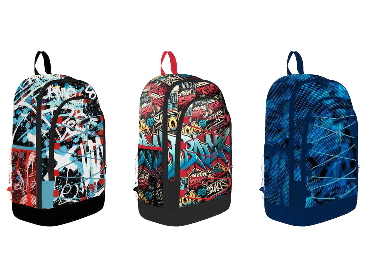 Zaino con elastici porta skate