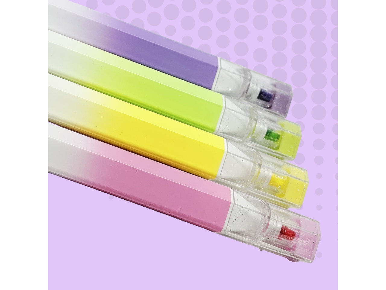 Evidenziatore 4 color glitterati