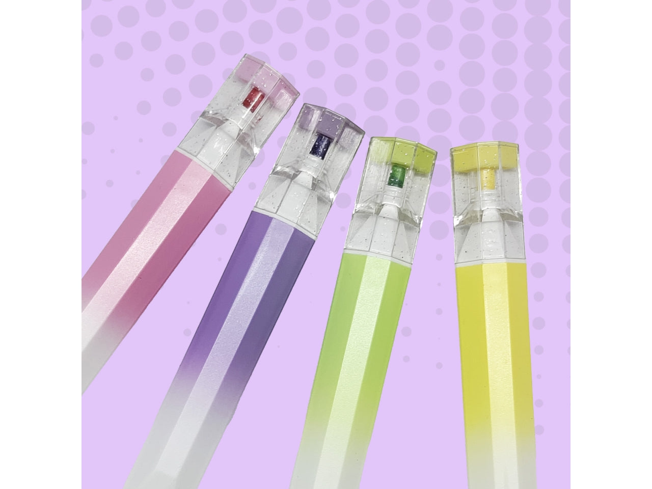 Evidenziatore 4 color glitterati