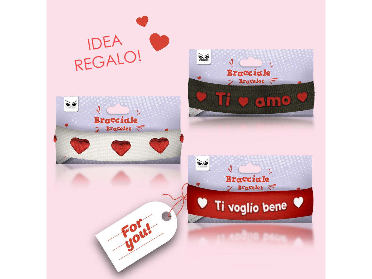 Braccialetto cuori