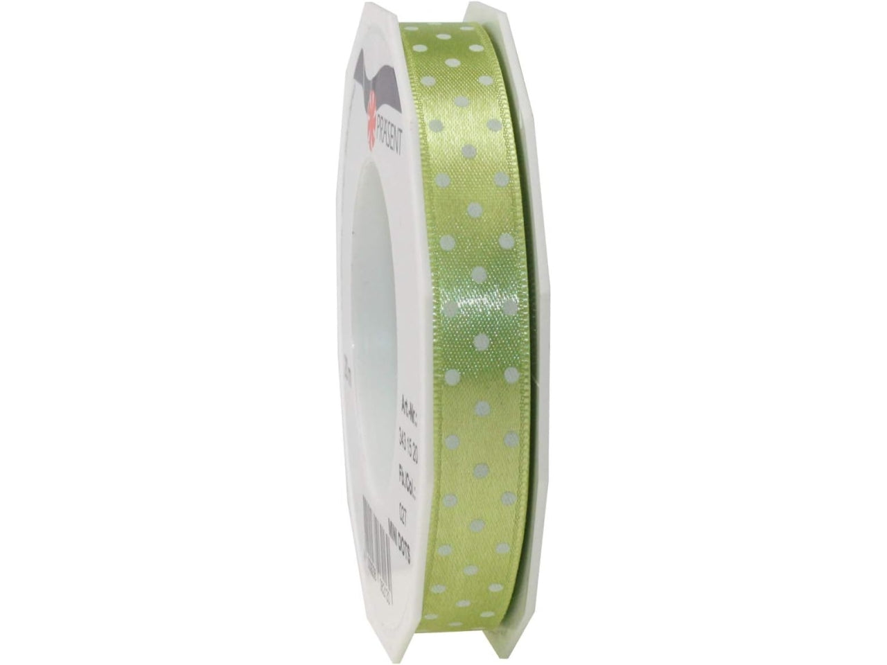 Nastro mini dots 10mmx20mt  di colore pistacchio