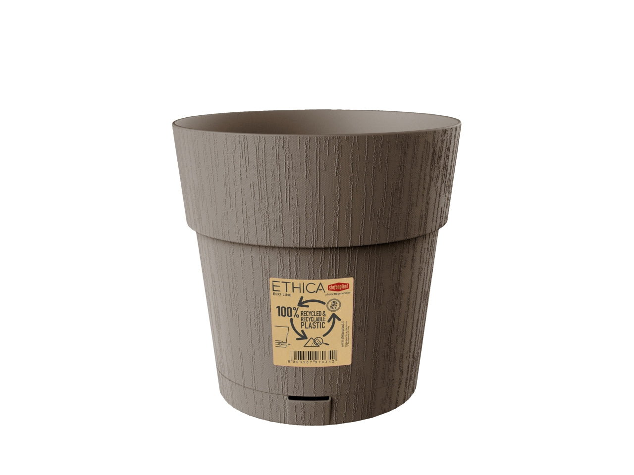 Ethica vaso d.20xh.19cm tortora