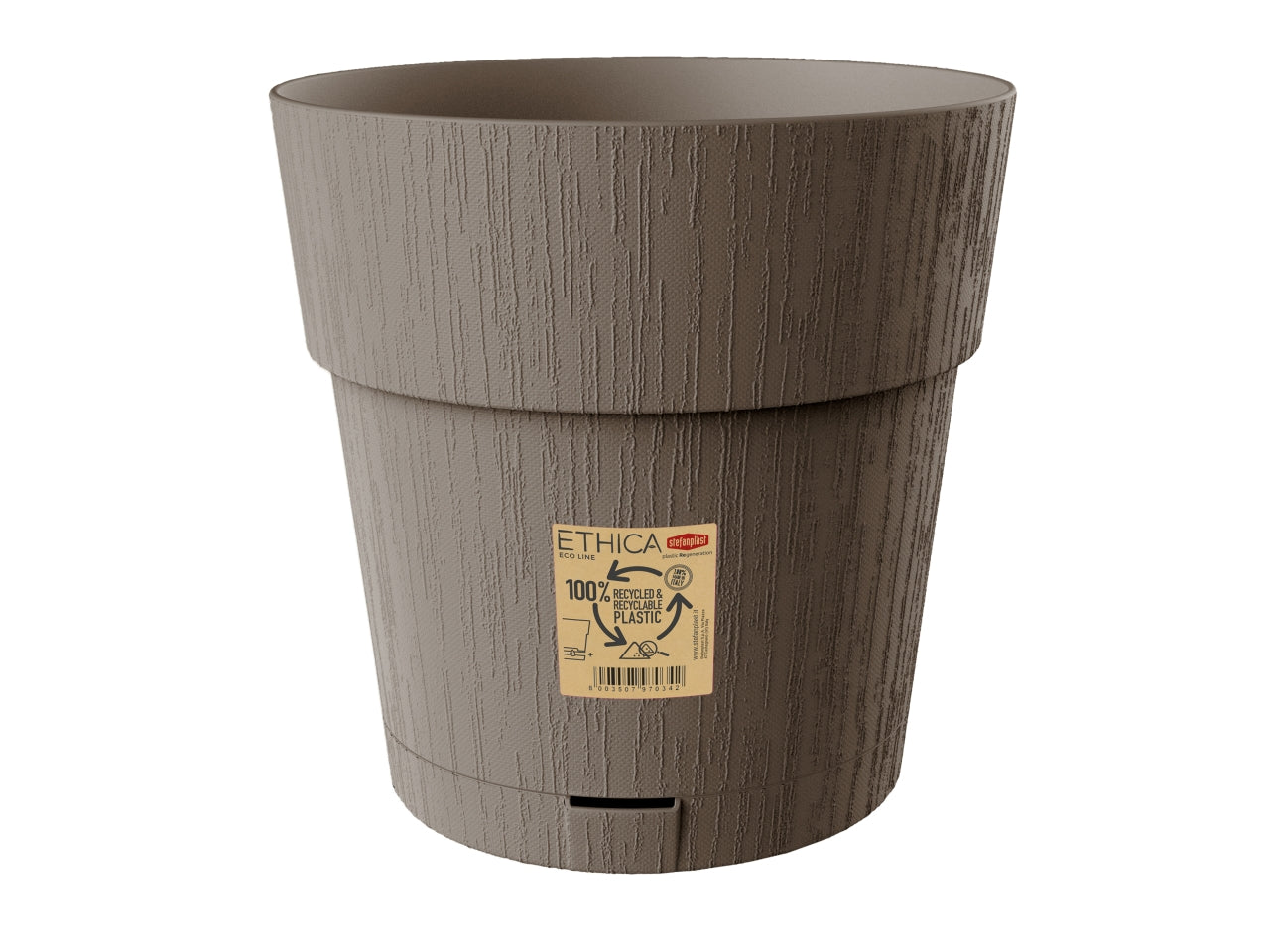 Ethica vaso d.30xh.29cm tortora