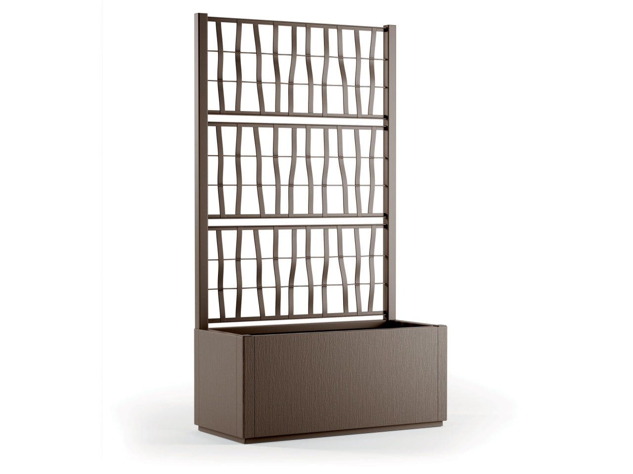 Ethica fioriera 80l rettangolare 80x36xh.140cm tortora