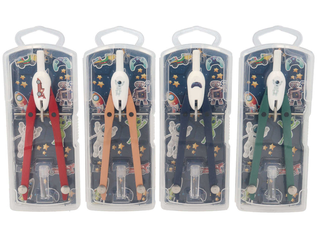 Compasso balaustrone space 2 pezzi con adesivi per personalizzazione