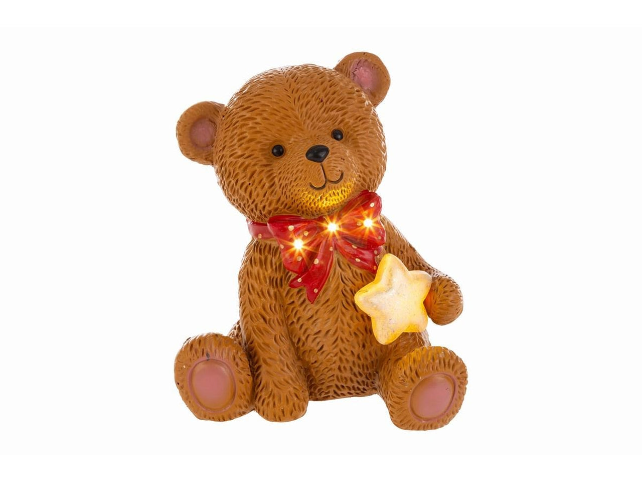 Orsetto 27cm in resina con luce