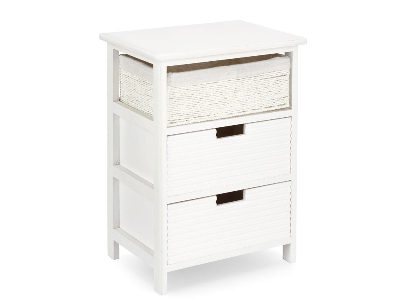 Leonie cassettiera 3 cassetti 40x29xh.58cm bianco