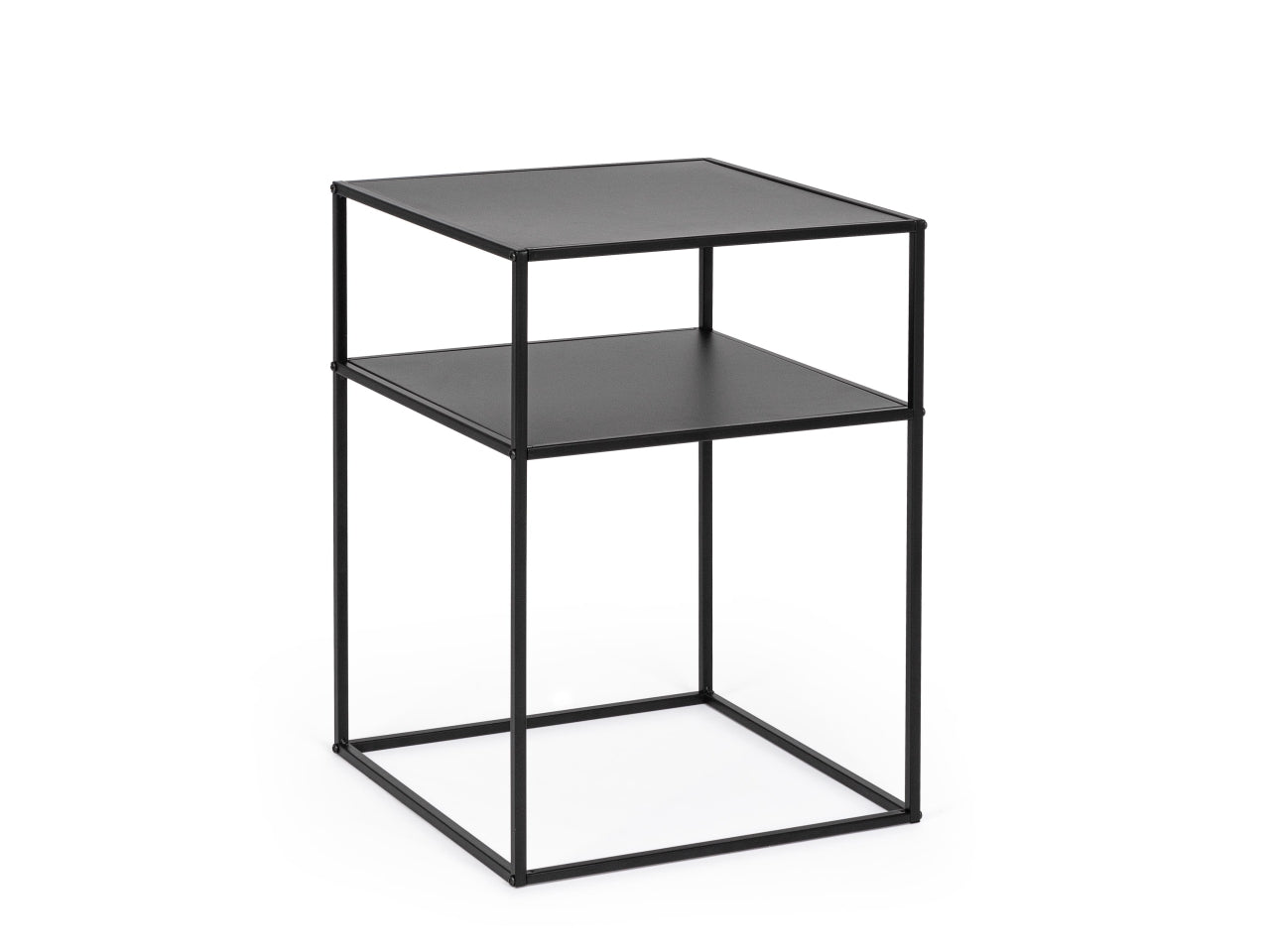 Alrik qu consolle 2 posti nero 37,5xh.50,5cm