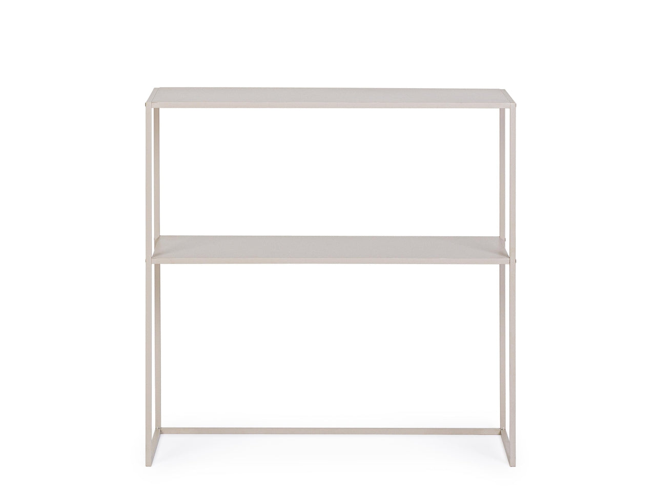 Alrik consolle 2 piani rettangolare beige 78xh.78cm