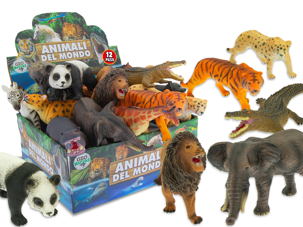 Geo nature animali della savana soffici 20cm