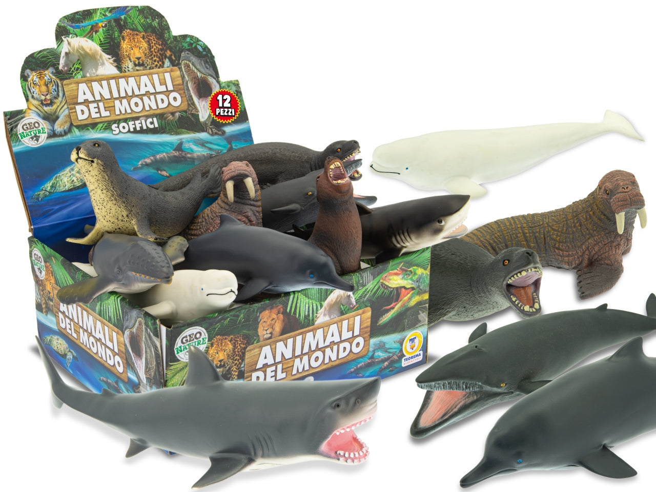 Geo nature animali marini soffici assortiti ortiti