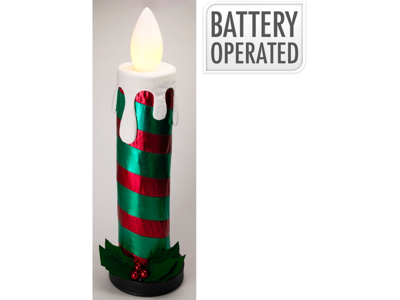 Candela con led e suoni 90cm verde