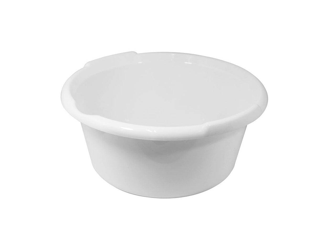 Bacinella d.45cm isi tonda con becco 19,5l bianco