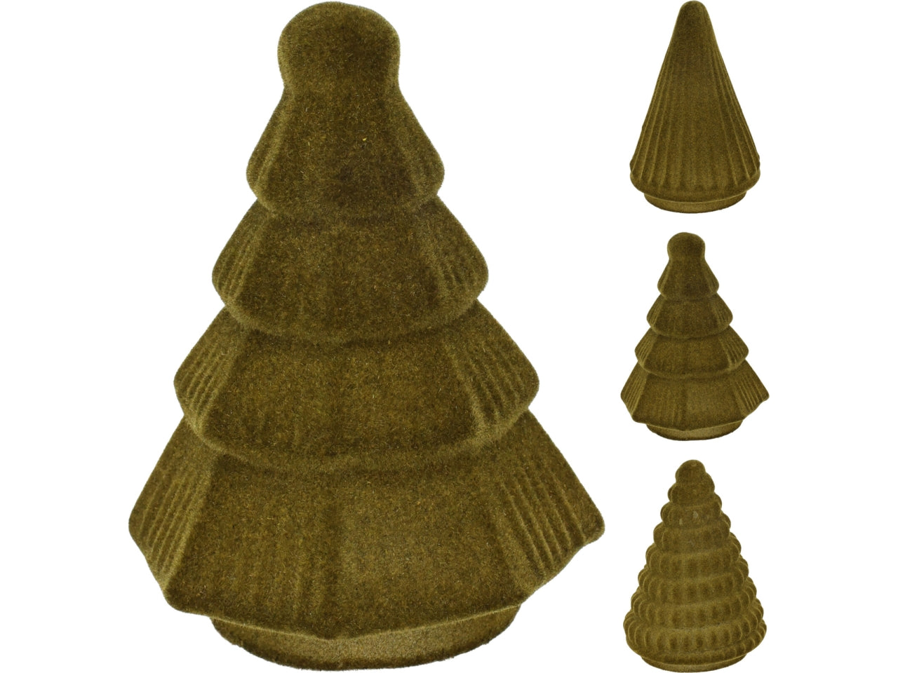 Albero 12cm floccato verde