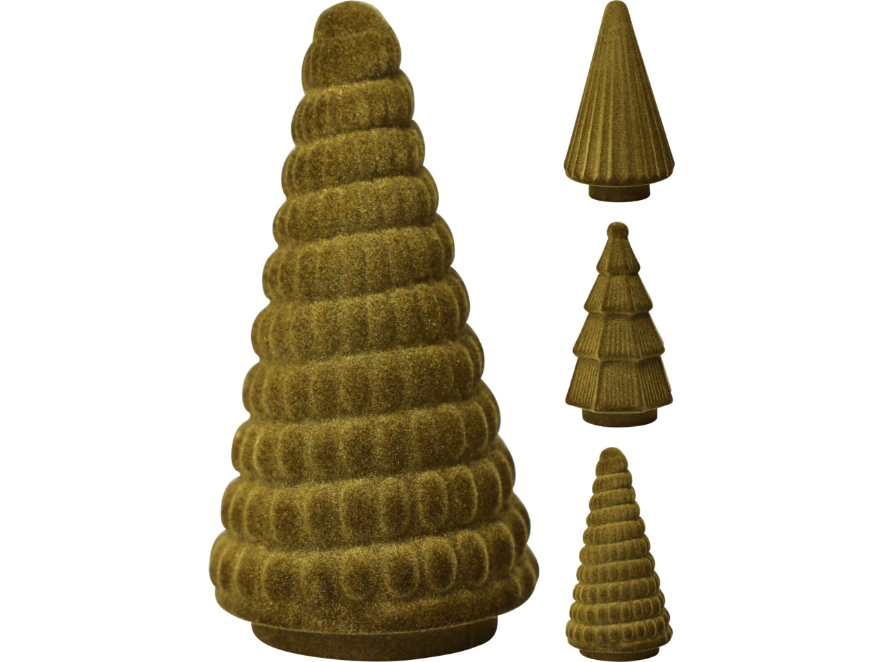 Albero 20cm floccato verde modelli assortiti