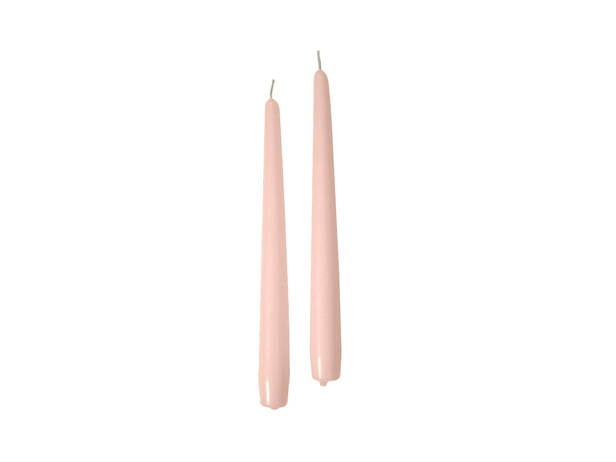 Confezione di 12 candele coniche alte 30cm color pesca