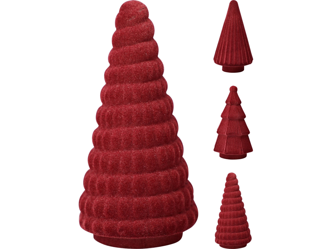 Albero 20cm floccato ruggine modelli assortiti