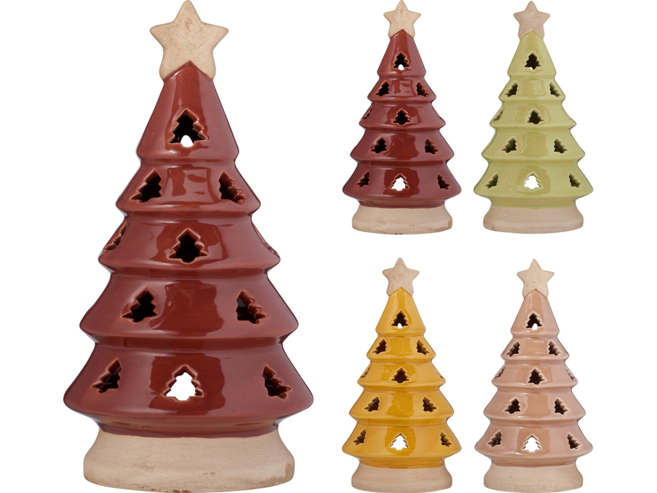 Albero 20cm in porcellana colori assortiti