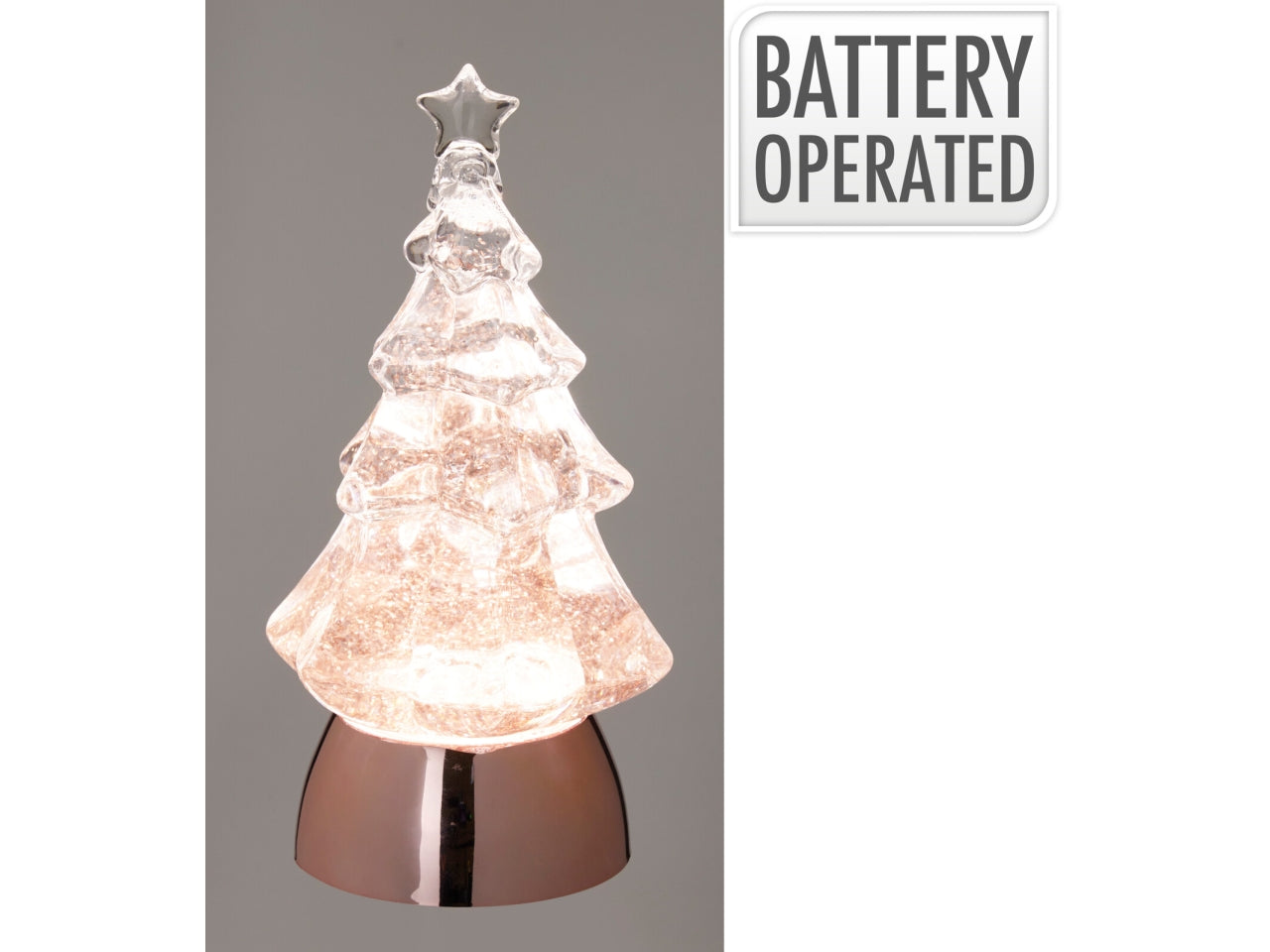 Albero 21cm con led, rosa