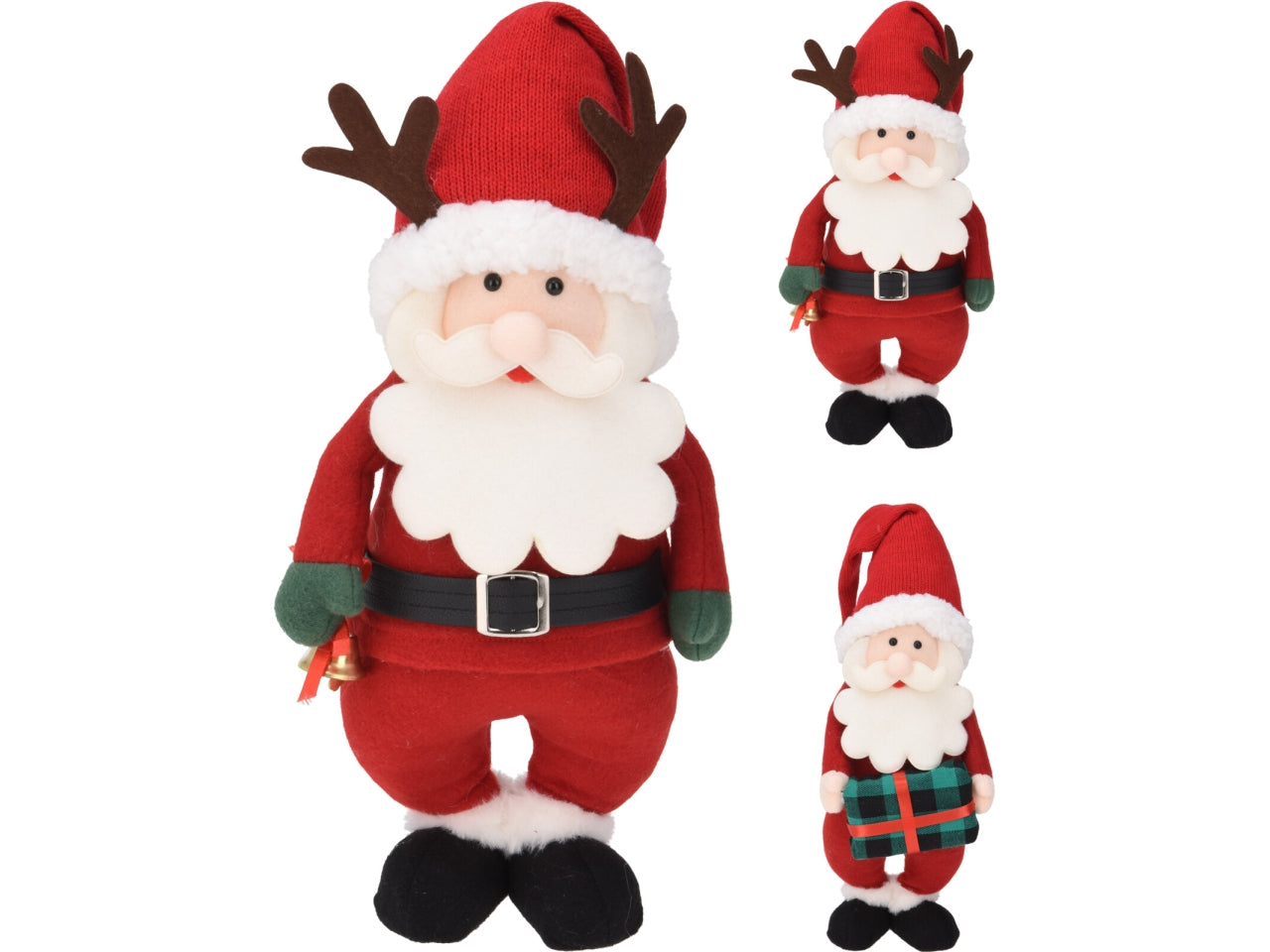 Babbo natale peluche 35cm assortititi