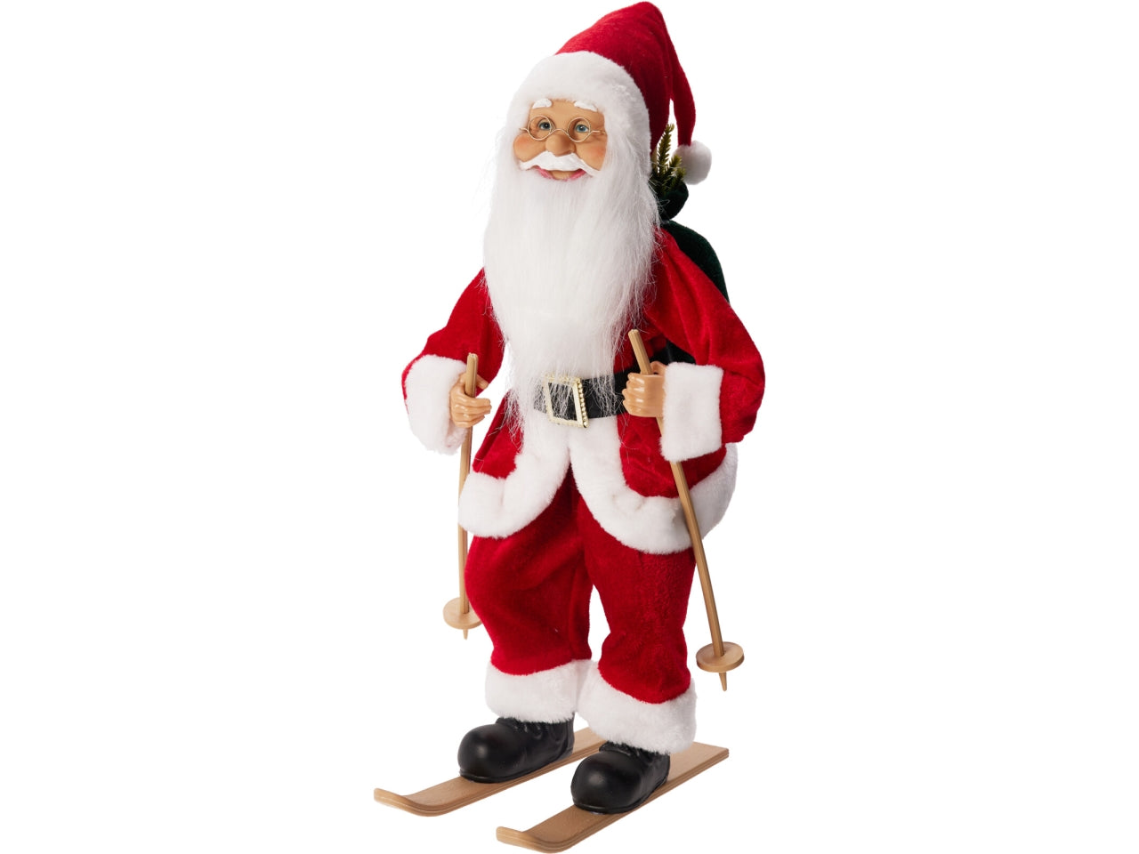 Babbo natale con sci 45cm