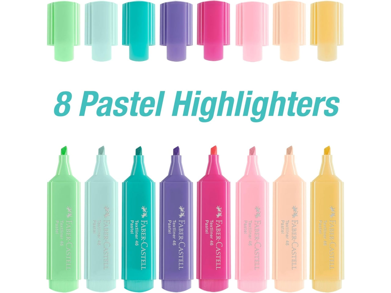 Evidenziatori tl 46 pastel confezione da 8 evidenziatori