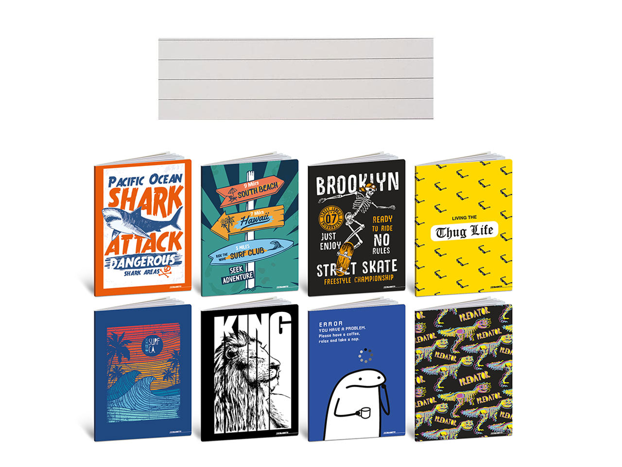 Quaderno maxi teen boy 20fg+1 confezione da 10 pezzi rigatura 1R